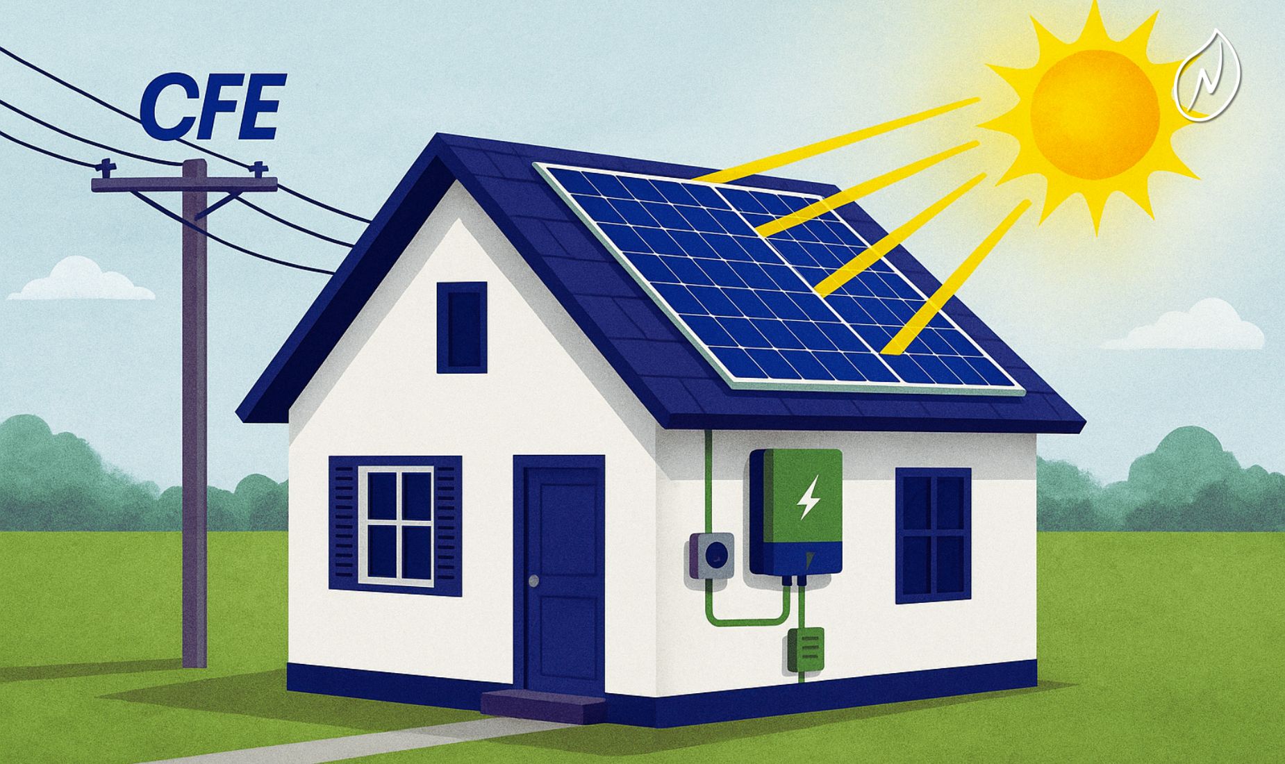Sistema de paneles solares interconectado a la CFE para hogares y negocios en Cancún