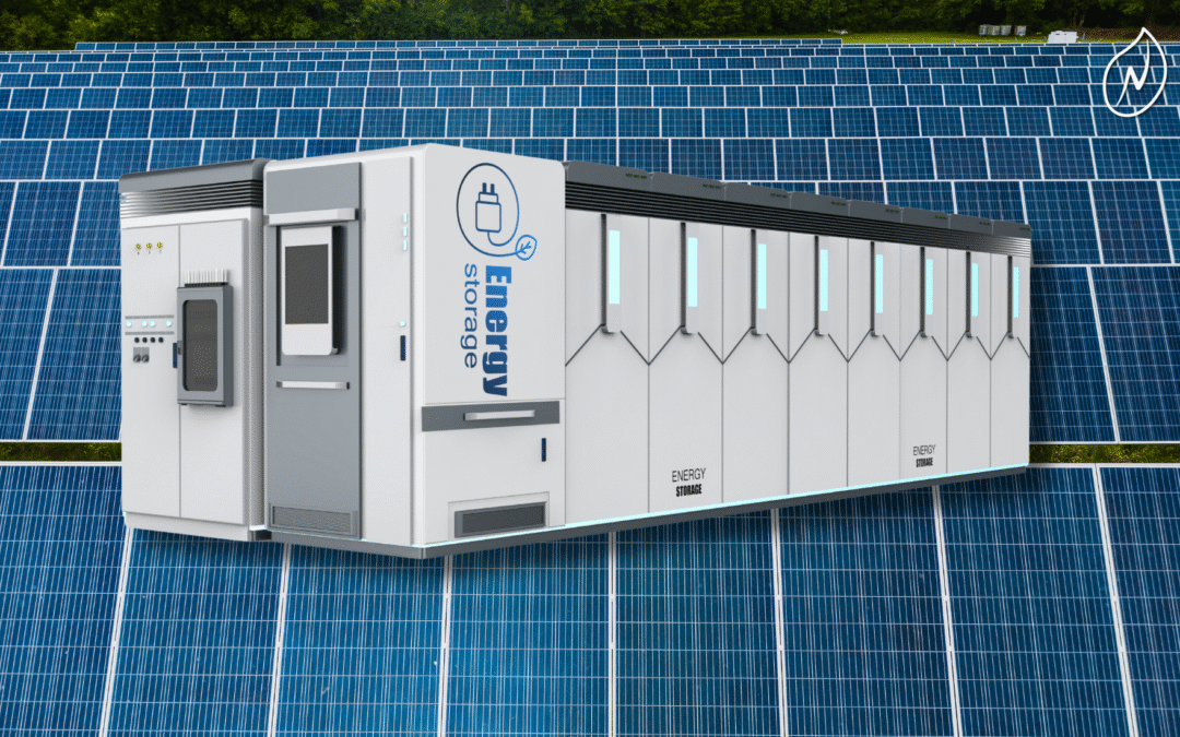 Sistema BESS industrial con monitoreo de energía en tiempo real