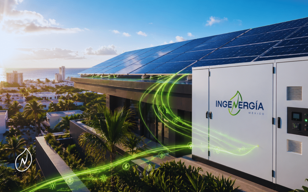Sistema BESS funcionando para almacenamiento y gestión de energía en empresas